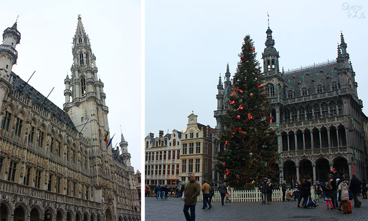 Natal na Grand Place em Bruxelas