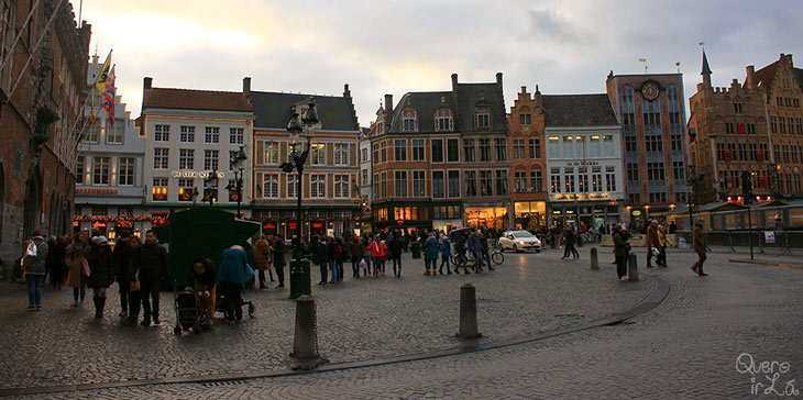 Roteiro Bélgica - Praça em Bruges