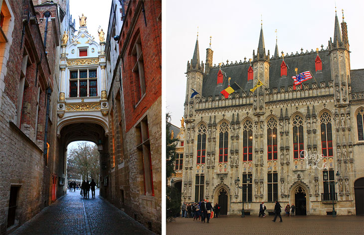 Prédios históricos Bruges