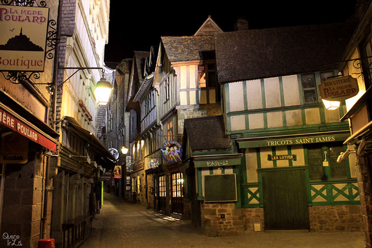 Noite no Mont Saint-Michel