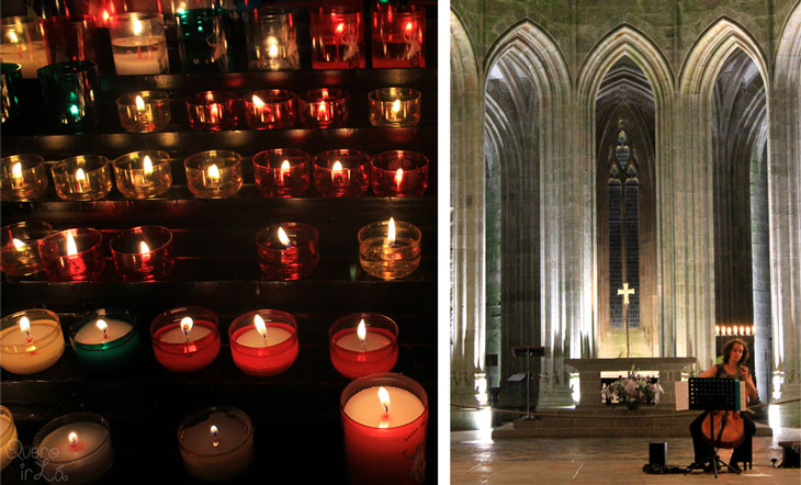 Abadia do Mont Saint Michel, visita noturna