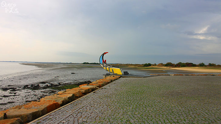 Cais do bico em Murtosa, Portugal