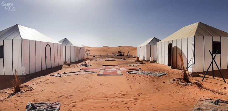 Acampamento de luxo no Deserto do Saara, em Marrocos, África