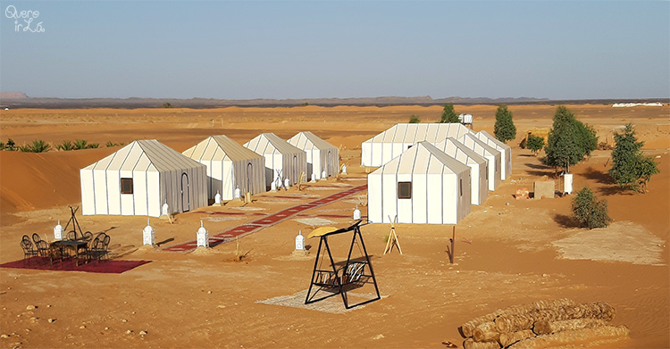 Acampamento de luxo no Deserto do Saara, em Marrocos, África