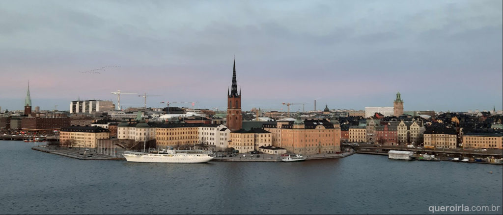 Vista de Estocolmo a partir do Monteliusvägen