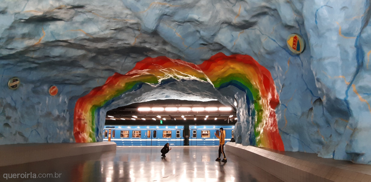 Metrô de Estocolmo: Estação Stadion (linha vermelha)